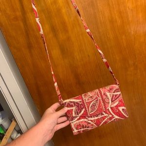 Red Vera Bradley Cross Body Bag